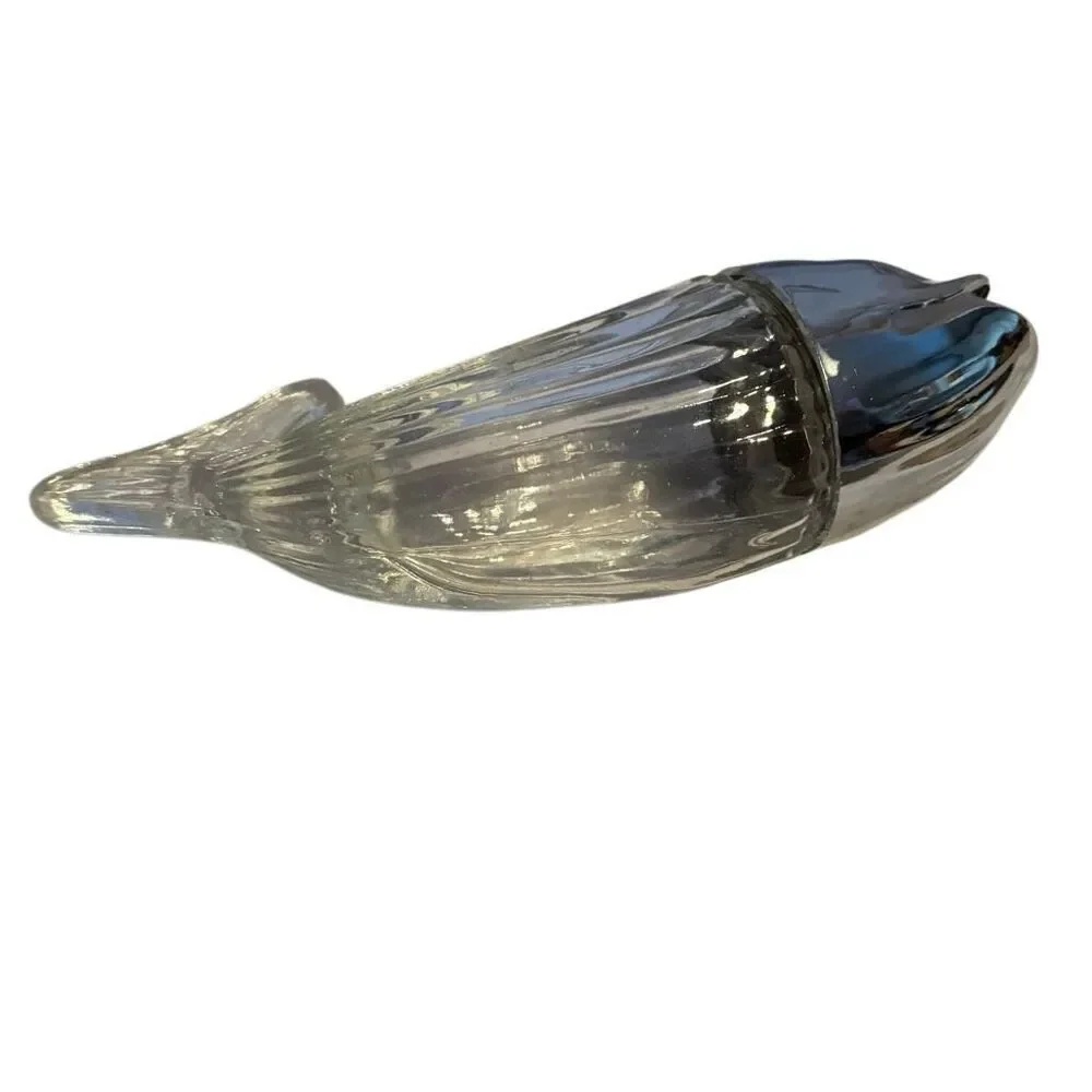 Vintage German Glass Nuss Wal Nut Whale Peanut Dispenser